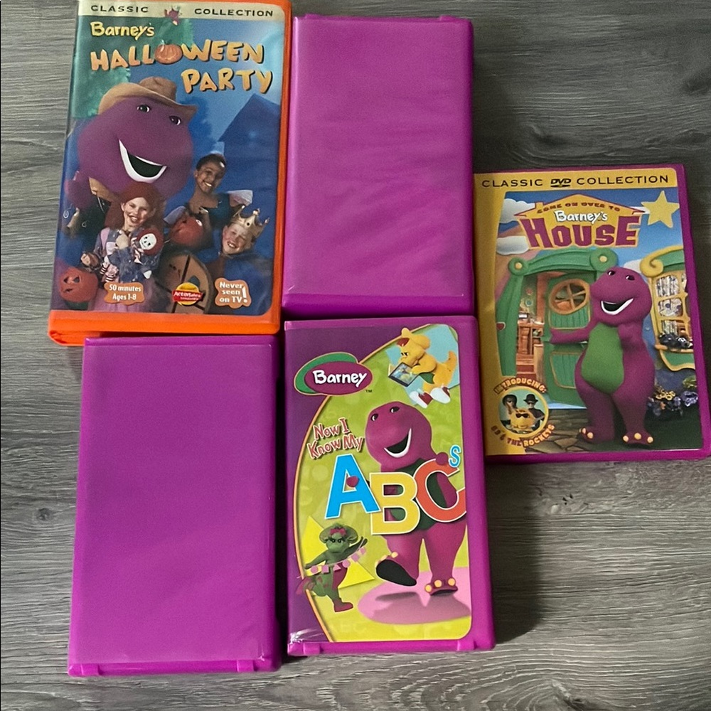 Barney Classic VHS AND DVD Collection